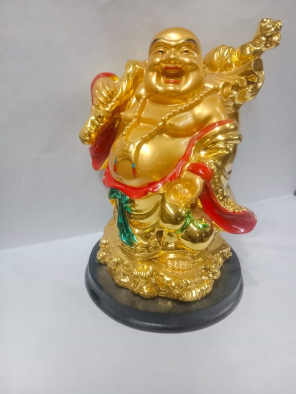 Golden Laughing Buddha (Chinese Kuber) Decorative Idol